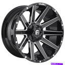 ホイール 4本セット Fuel D615 Contra 20x10 8x6.5/8x165.1 -18 Gloss Black Milled Wheels(4)125.1 20 " Fuel D615 Contra 20x10 8x6.5/8x165.1 -18 Gloss Black Milled Wheels(4) 125.1 20"