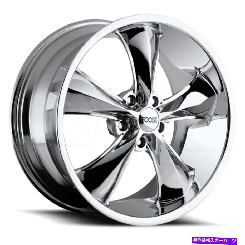 ホイール　4本セット Foose F105 Legend 20x8.5 5x4.75/5x120.65 7 Chrome Wheels（4）72.56 20 