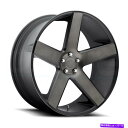 ホイール 4本セット ダブS116バラー22x8.5 5x114.3 38ブラック機械加工ホイール(4)72.56 22