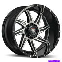 ホイール 4本セット American Truxx at162 Vortex 20x10 5x150 -24ブラック機械加工ホイール(4)110.3 20