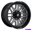 ホイール　4本セット 燃料D662 Ignite 20x10 6x5.5/6x139.7 -19グロスブラックミリングホイール（4）106.1 20 " Fuel D662 Ignite 20x10 6x5.5/6x139.7 -19 Gloss Black Milled Wheels(4) 106.1 20"