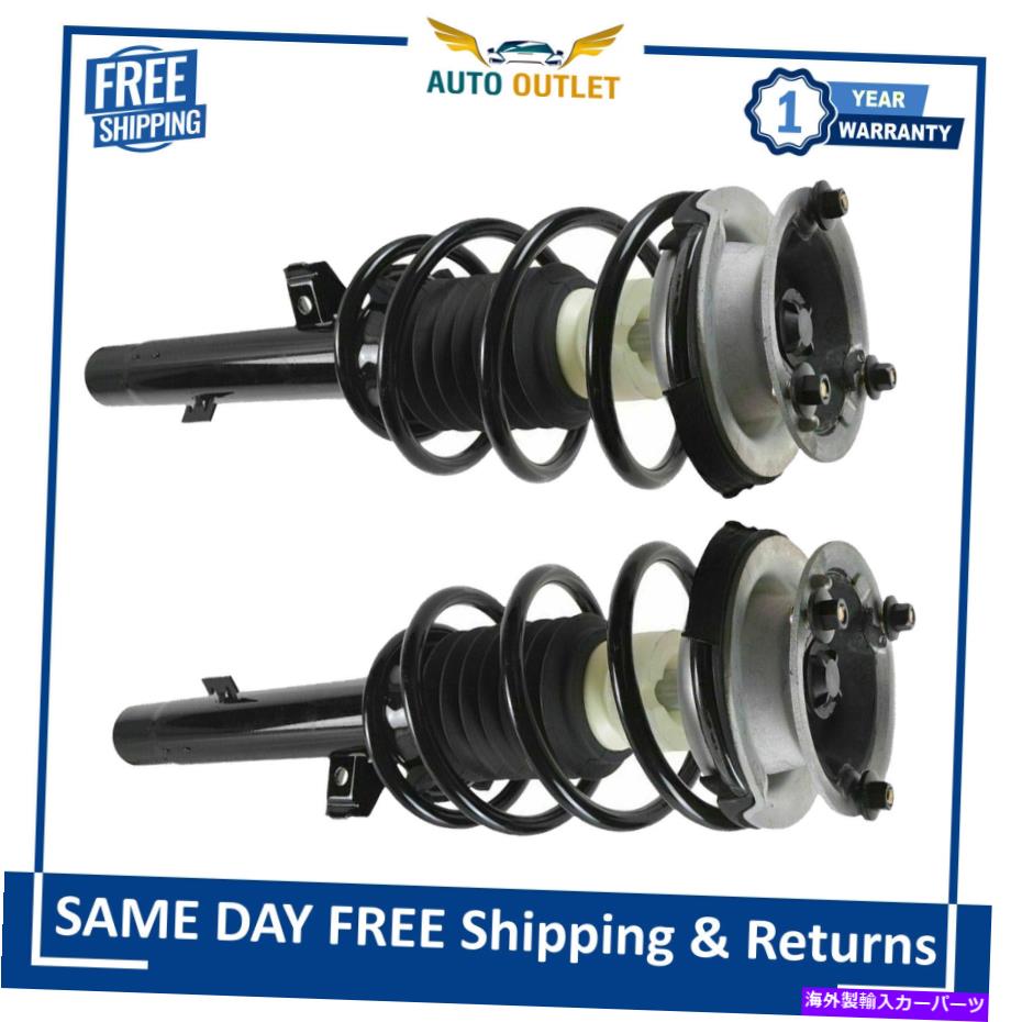 サスペンション 2006-2013 BMWの新しいフロント完全装填式ショックストラットスプリングアセンブリセット New Front Complete Loaded Shock Strut Spring Assembly Set For 2006-2013 BMW