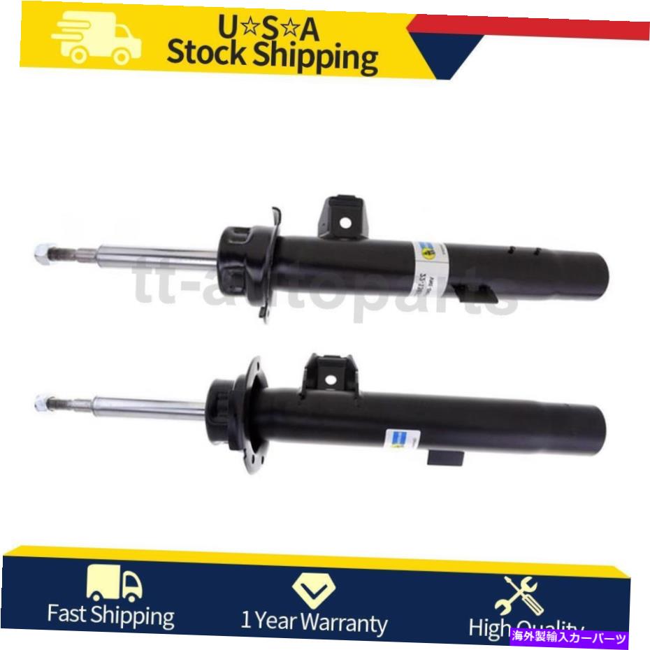 サスペンション 2006年から2006年のBMW 325iの2PCビルシュタインフロント左＆右ストラット 2PC Bilstein Front Left & Right Struts For 2006-2006 BMW 325i