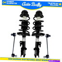 サスペンション Unity4PCSフロントストラットとコイルスプリング + 2010-13 Kia Soulのスウェイバーリンク UNITY 4pcs Front Strut And Coil Spring + Sway Bar Link for 2010-13 Kia Soul