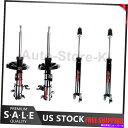 サスペンション 2004年から2008年の日産マキシマのフロントとリアの完全なショックストラットセット4のセット Front & Rear Complete Shocks Struts Set of 4 for 2004-2008 Nissan Maxima(2)