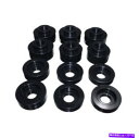 サスペンション エネルギーサスペンション4-4125Gボディマウントセットブラック新しい Energy Suspension 4-4125G Body Mount Set Black NEW(2)