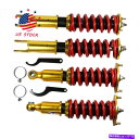 サスペンション 4×コイルオーバーサスペンションキット90-1996の衝撃アブソーバーストラット300ZX Z32 4×Coilovers Suspension...