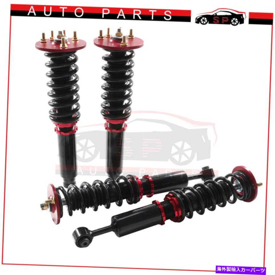 サスペンション コイルオーバーズはホンダアコード1998-2002 adj。高さ衝撃サスペンションアブソーバー Coilovers Fits Honda Accord 1998-2002 Adj. Height Shocks Suspension Absorber
