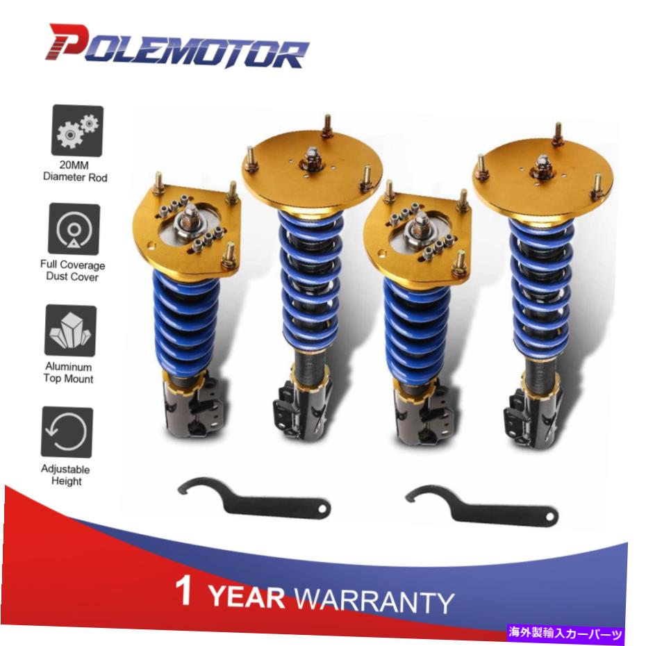 サスペンション 2003年から2005年のダッジネオンSRT-4セダン4Dのフルコイルオーバーストラットサスペンションキット Full Coilover Struts Suspension Kit For 2003-2005 Dodge Neon SRT-4 Sedan 4D