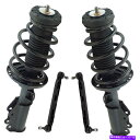 サスペンション 4ピースフロントサスペンションストラットアセンブリスウェイバーエンドリンクキットセットビュイック 4 Piece Front Suspension Strut Assembly Sway Bar End Link Kit Set for Buick