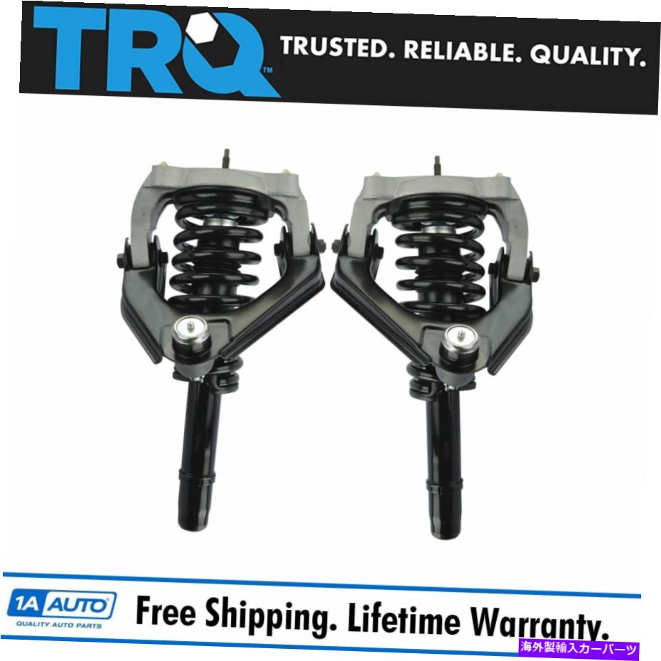 サスペンション TRQフロントストラットスプリングス＆アッパーコントロールアームキットSTRATUSセブリング用4のセット TRQ Front Struts Springs & Upper Control Arms Kit Set of 4 for Stratus Sebring