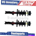 サスペンション 2010-2016 Cadillac SRXのフロントコンプリートロードストラット&コイルスプリングペアセット Front Complete Loaded Strut & Coil Spring Pair Set For 2010-2016 Cadillac SRX(2)