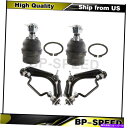 サスペンション リンカーンアビエーター2003-2005 4 xコントロールアームとサスペンションボールジョイント Fits Lincoln Aviator 2003-2005 4 X Control Arm & Suspension Ball Joint(2)