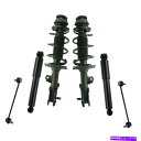 サスペンション TRQ SKA67302フロントおよびリアコンプリートストラットアセンブリキット TRQ SKA67302 Front & Rear Complete Strut Assembly Kit(2)