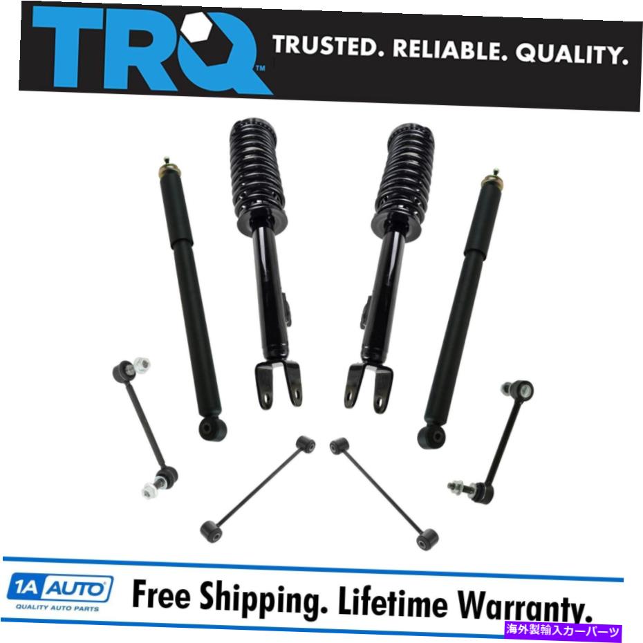 サスペンション TRQフロントストラットリンク +リアショックリンク2005-10ダッジチャージャーマグナム300 TRQ Front Struts Links + Rear Shocks Links Fits 2005-10 Dodge Charger Magnum 300