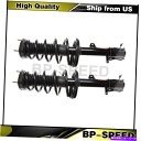 サスペンション トヨタハイランダー2001-2003 2 xモンローリアストラット&コイルスプリングアセンブリ Fits Toyota Highlander 2001-2003 2 X Monroe Rear Struts & Coil Spring Assembly