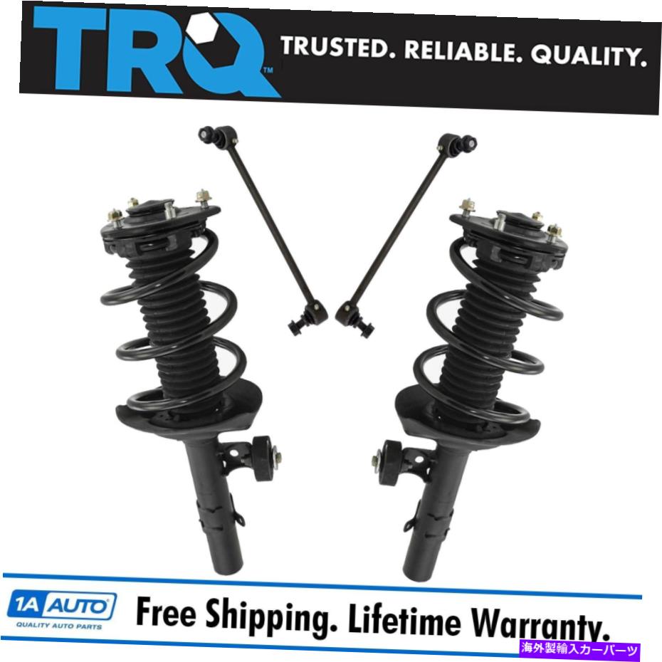 サスペンション TRQ 4ピースフロントサスペンションストラットアセンブリスウェイバーエンドリンクキットセット TRQ 4 Piece Front Suspension Strut Assembly Sway Bar End Link Kit Set for Accord