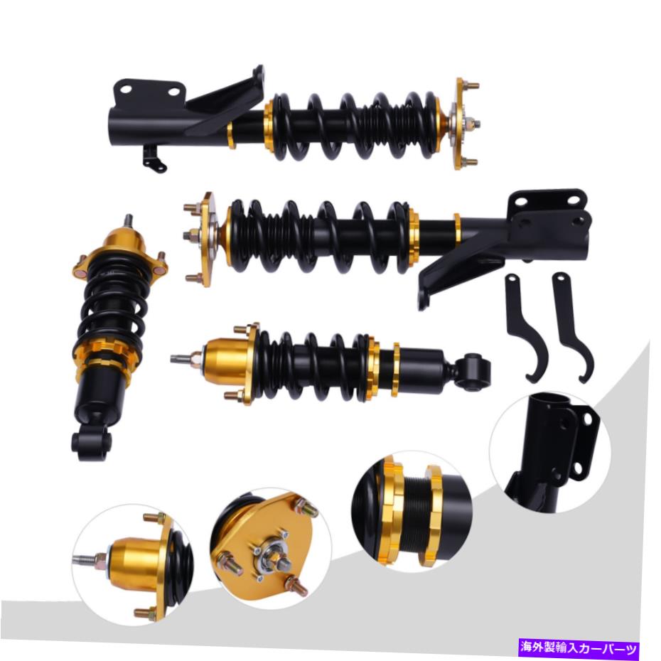 サスペンション Honda Civic＆SI 2001-2005 EM2 EP3 COILOVER SUSPUNTION KITS W/ADJに適合する。ダンパー Fits Honda Civic & SI 2001-2005 EM2 EP3 Coilover Suspension Kits w/Adj. Damper