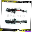 サスペンション Toyota Highlander 2009-2013 2xリアコンプリートロードストラットスプリングアセンブリ Fits Toyota Highlander 2009-2013 2X Rear Complete Loaded Strut Spring Assembly