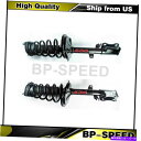 サスペンション Toyota Highlander 2009-2013 2 x後部完全装填済みストラットスプリングアセンブリ Fits Toyota Highlander 2009-2013 2 X Rear Complete Loaded Strut Spring Assembly