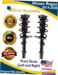 サスペンション 本物のOEMフロント左と右サイドの日産ローグ2014-2020ハイブリッド Genuine OEM Front Left and Right Side Strut for Nissan Rogue 2014-2020 Hybrid