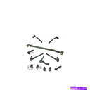 サスペンション 12PCステアリングサスペンションキットタイロッドボールジョイントアイドラーアームセンターリンク 12PC Steering Suspension Kit Tie Rods Ball Joints Idler Arm Center Link