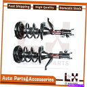 サスペンション 2x FCSストラットとコイルスプリングセット前部左右右右right cr-vホンダ2002-2006 2X FCS Strut and Coil Spring Set Front Left Right For CR-V Honda 2002-2006(2)