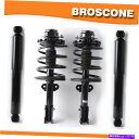 TXyV 95-2000_bWLop̃tgRv[gAZu +AVbNAu\[o[Zbg Front Complete Strut Assembly +Rear Shock Absorber Set For 95-2000 Dodge Caravan