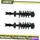 サスペンション FCSショックストラットコイルスプリングスフロント2x 2012-2018 Dodge Grand Caravan FCS Shocks Str...