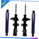 サスペンション モンローフロントリアショックアブソーバーストラットキットセット4のダッジグランドキャラバンV6 MONROE Front Rear Shock ...
