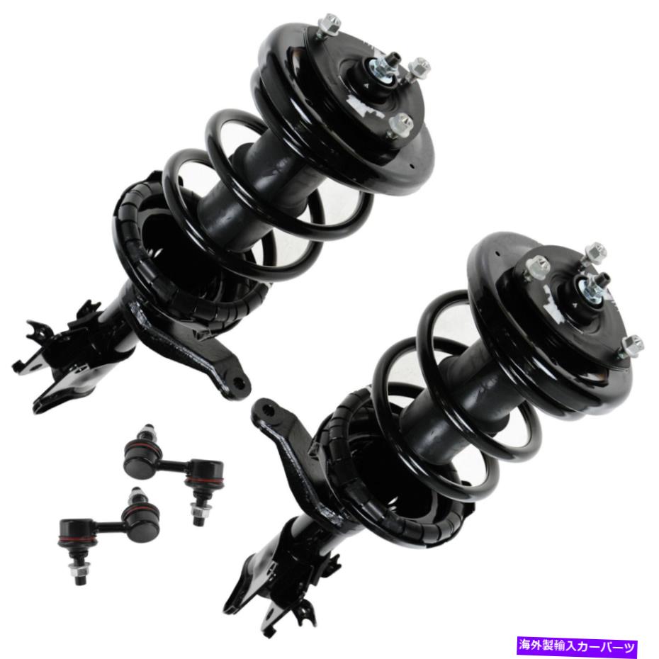 サスペンション TRQ 4ピースキットストラット＆コイルスプリングスウェイバーエンドリンクLH RH for 02-06 Honda CR-V TRQ 4 Piece Kit Strut & Coil Spring Sway Bar End Link LH RH for 02-06 Honda CR-V