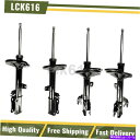 サスペンション FCSショックストラットアセンブリフロントリア4x 2002-2003トヨタハイランダーFWD AWD FCS Shocks Struts Assembly Front Rear 4X For 2002-2003 Toyota Highlander FWD AWD