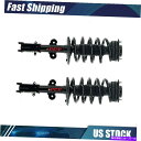 サスペンション FCSフロント左フロントサスペンションストラット2x 2012-2018 Dodge Grand Caravan FCS Front Left ...