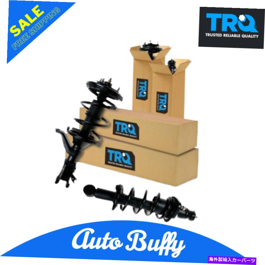 サスペンション TRQ Strut＆Sprut Assembly Front＆Lear Kitセット4のHonda Civicセット TRQ Strut & Spring Assembly Front & Rear Kit Set of 4 for Honda Civic
