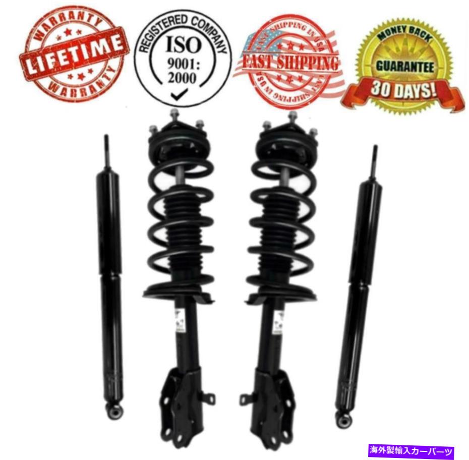 サスペンション FRT完全コイルスプリングストラット +ショック適合07-12マツダCX7 2.3Lエンジンのみ Frt Complete Coil Spring Struts + Shocks Fits 07-12 Mazda CX7 2.3L Engine Only