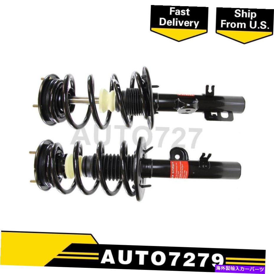 サスペンション モンローフロント左右2xストラットとコイルスプリングセットフォードフレックス2010-2011 Monroe Front Left Right 2X Strut and Coil Spring Set For Ford Flex 2010-2011