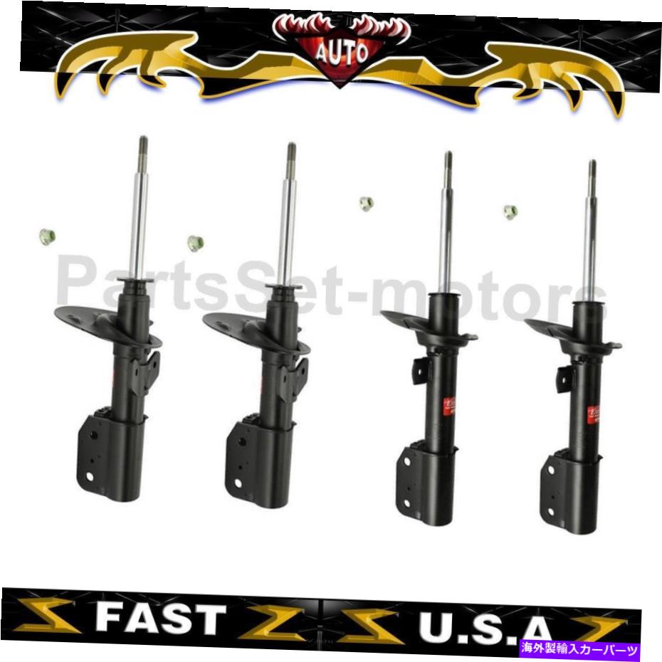 サスペンション フロントリアKYBショック＆ストラットサスペンションストラットフィットグランプリ2004-2008 Front Rear KYB Shocks & Struts Suspension Strut Fits for Grand Prix 2004-2008