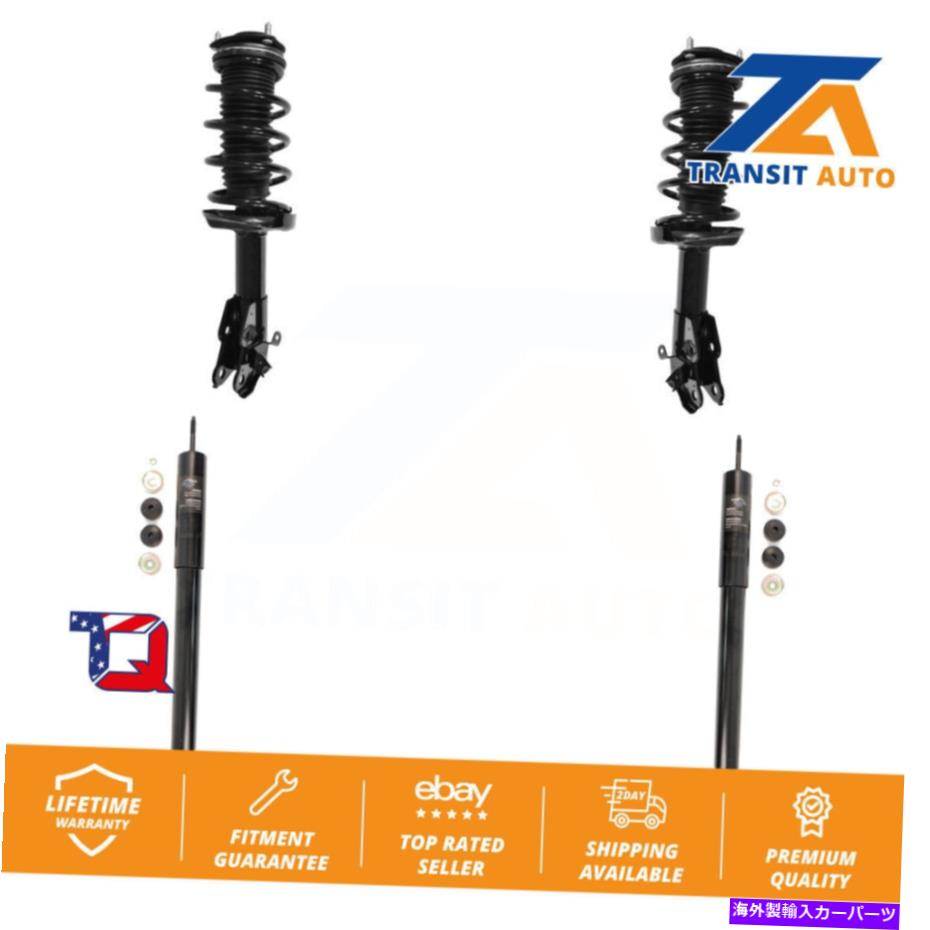 サスペンション フロントリアコンプリートショックストラットコイルスプリングマウントキットホンダシビックアキュラCSX Front Rear Complete Shocks Strut Coil Spring Mount Kit For Honda Civic Acura CSX