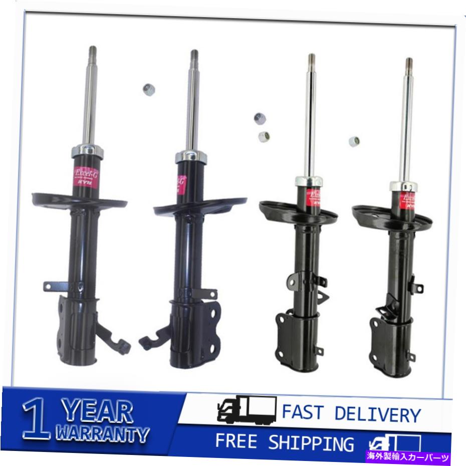 サスペンション 1993年?1997 GEO PRIZM 4XフロントリアKYBショック＆ストラットサスペンションストラット For 1993~1997 Geo Prizm 4x Front Rear KYB Shocks & Struts Suspension Struts