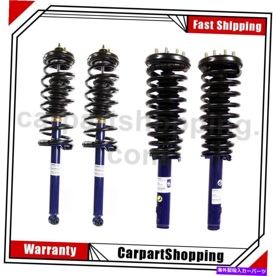 サスペンション 1998年から2002年のホンダアコードのための4モンローコンプリートコイルスプリングスリアフロント 4 Monroe Complete Struts Coil Springs Rear Front For 1998-2002 Honda Accord(2)