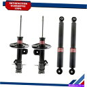 サスペンション Kyb Shocks＆Strutsショックアブソーバーサスペンションストラット4xリアフロントシボレー用 KYB Shocks & Struts Shock Absorber Suspension Strut 4X Rear Front For Chevrolet