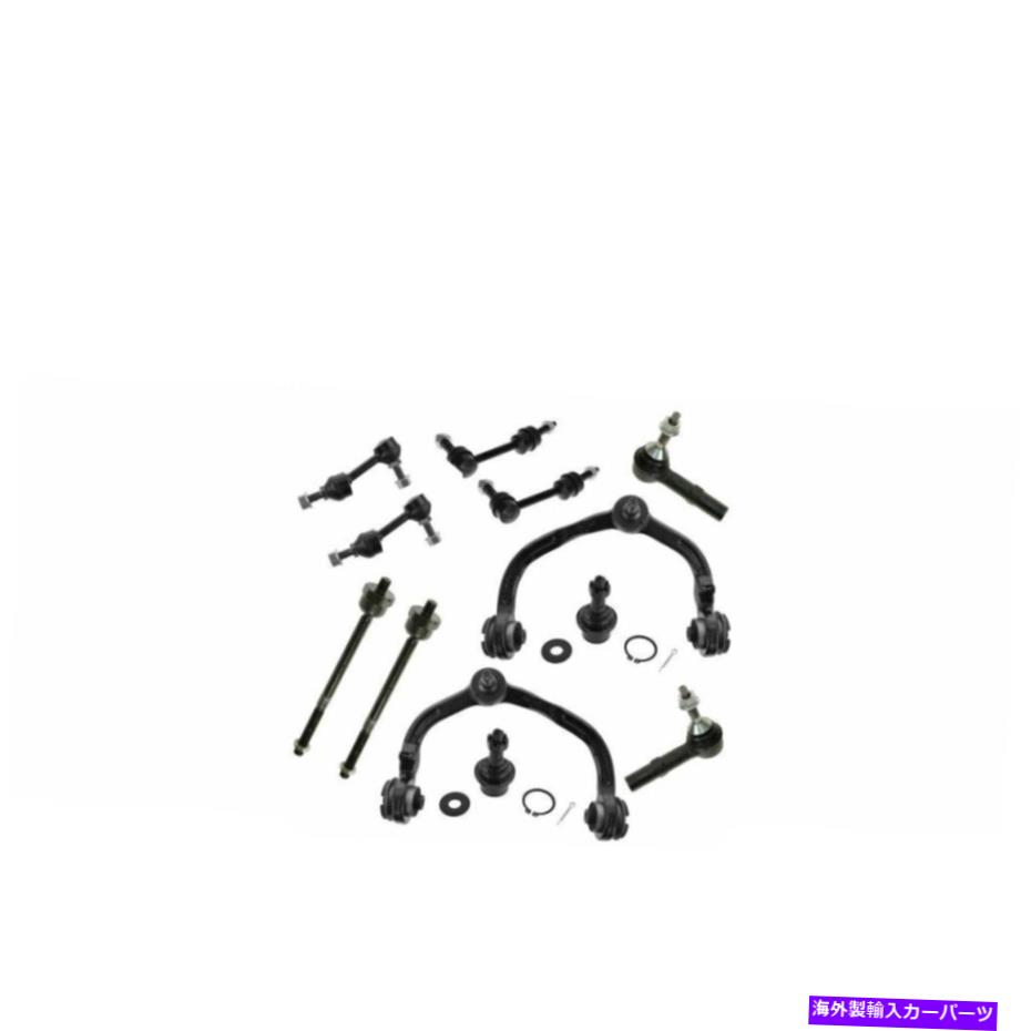 サスペンション 2003年から2005年のフォードリンカーンのステアリングサスペンションキットLH RHフロントリアセット Steering Suspension Kit LH RH Front Rear Set of For 2003-2005 Ford Lincoln