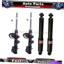 サスペンション 2008 Dodge Grand Caravan 4X KYBフロントリアショックアブソーバーストラット Fits 2008 Dodge Gra...