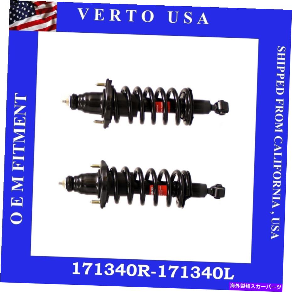 サスペンション サスペンションストラットアンドコイルスプリングアセンブリリアリッグ＆レフフィット01-05ホンダシビック Suspension Strut and Coil Spring Assembly Rear Righ & Lef fits 01-05 Honda Civic
