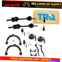 サスペンション Trailblazer Envoyのための14のTRQハブアセンブリ車軸ボールの関節タイロッドエンドキットセット TRQ Hub Assembly Axle Ball Joint Tie Rod End Kit Set of 14 for Trailblazer Envoy(2)