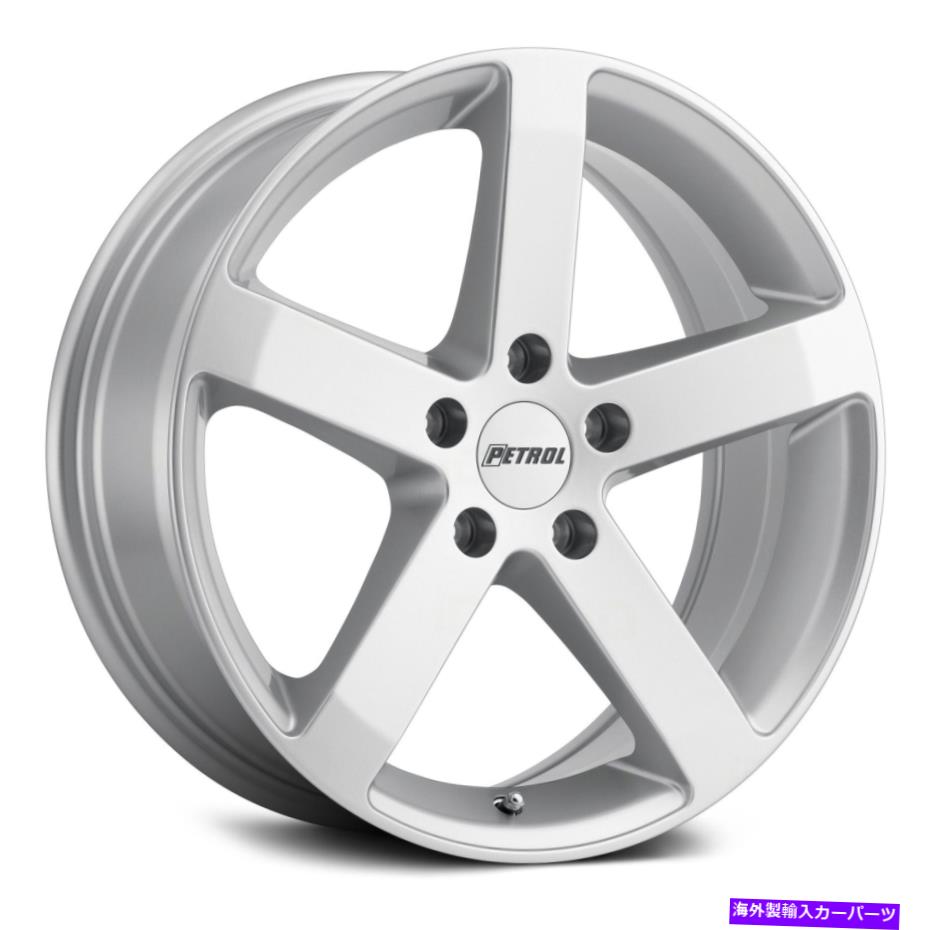 ホイール　4本セット ガソリンP3Bホイール16x7（38、5x112、72.1）4のシルバーリムセット Petrol P3B Wheels 16x7 (38, 5x112, 72.1) Silver Rims Set of 4(2)