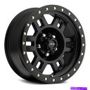 ホイール 4本セット ビジョン398マンクスホイール15x8(-19、5x150、110)4のブラックリムセット Vision 398 MANX Wheels 15x8 (-19, 5x150, 110) Black Rims Set of 4