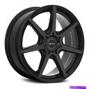 ホイール 4本セット Motiv 432b Rigor Wheels 16x7.5(40、5x114.3、73.1)4のブラックリムセット Motiv 432B RIGOR Wheels 16x7.5 (40, 5x114.3, 73.1) Black Rims Set of 4(2)