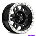 ホイール 4本セット ビジョン398マンクスホイール15x8(-19、6x139.7、110)4のブラックリムセット Vision 398 MANX Wheels 15x8 (-19, 6x139.7, 110) Black Rims Set of 4