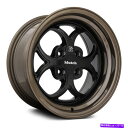 ホイール　4本セット Klutch SL2ホイール16x8（15、4x98、73.1）4のブラックリムセット Klutch SL2 Wheels 16x8 (15, 4x98, 73.1) Black Rims Set of 4